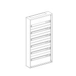 شنايدر - إكسسوار لوحة خدمة - WALL-MOUNTED ENCLOSURE 6 ROWS PRISMA PACK 160 IP30