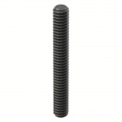 مسمار مسنن بالكامل، مقاس السن  5/8 -بوصة11، من الفولاذ، درجة B7، طبقة خارجية من الأكسيد الأسود، الطول الإجمالي 3 3/4 بوصة، عدد 10 قطع