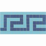 بلاط مسابح 12×24×0.5 سم _ أزرق فاتح