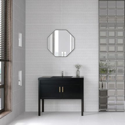 بلاط ديكور جدران 30×90×1.0 سم - رمادي فاتح