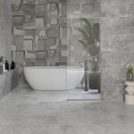 بلاط أرضيات 40×40×1.0 سم - رمادي فاتح