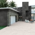 بلاط أرضيات خارجي 40×80×1.4 سم - بيج فاتح