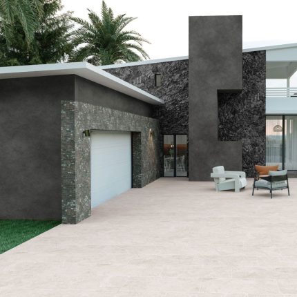 بلاط أرضيات خارجي 40×80×1.4 سم - بيج فاتح