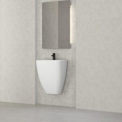 بلاط ديكور جدران 40×80×1.0سم - رمادي فاتح