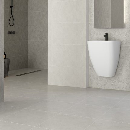 بلاط أرضيات 40×40×1.0 سم - رمادي فاتح