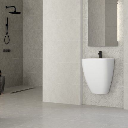 بلاط جدران 40×80×1.0سم - رمادي فاتح