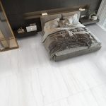 بلاط أرضيات بورسلان 60×120×1.0 سم - رمادي فاتح رخامي