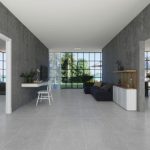 ⁦بلاط أرضيات بورسلان 60×60×1.2 سم - رمادي⁩ - الصورة ⁦3⁩