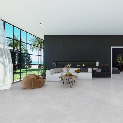 بلاط أرضيات بورسلان 60×60×1.0 سم - رمادي فاتح