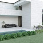 بلاط أرضيات / واجهات بورسلان 40×80×2.0 سم - رمادي  فاتح