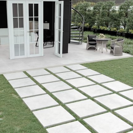 بلاط أرضيات / واجهات بورسلان 60×60×2.0 سم - رمادي فاتح