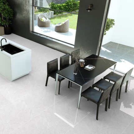 بلاط أرضيات بورسلان 80×80×1.0 سم - رمادي فاتح