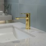 خلاط مغسلة سكانو - ذهبي