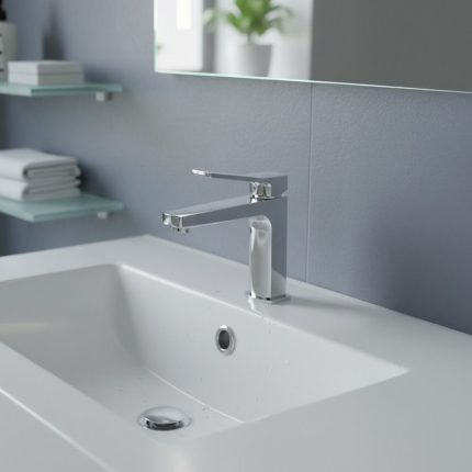 خلاط مغسلة كونزا أوركس - فضي