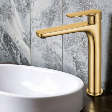 خلاط مغسلة مونو 24 سم ريو - ذهبي