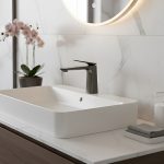 خلاط مغسلة أورتا - رمادي معدني