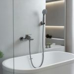 ⁦طقم خلاط حوض استحمام كونزا أوركس - رمادي مطفي⁩ - الصورة ⁦4⁩