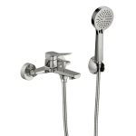 ⁦طقم خلاط حوض استحمام كونزا أوركس - فضي مصقول⁩ - الصورة ⁦4⁩