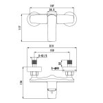 ⁦خلاط دش كونزا أوركس - أسود مطفي⁩ - الصورة ⁦2⁩