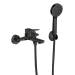 ⁦طقم خلاط حوض استحمام كونزا أوركس - أسود مطفي⁩ - الصورة ⁦2⁩