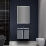 مرآة حمام مستطيلة مع إضاءة ليد 50×80 سم - (TC-822)