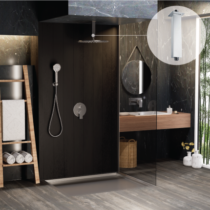 ذراع دش تثبيت بالسقف مربع - الخزف السعودي