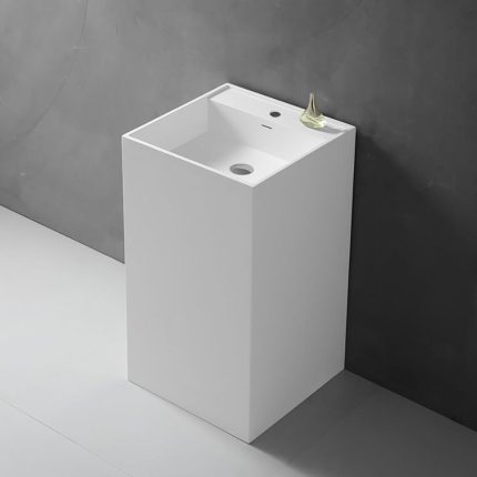 مغسلة مربعة تثبيت أرضي - لازورد