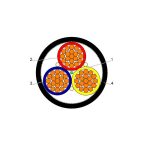 بحرة - كيبل XLPE نحاس - 3 خطوط - مقاس 50 مم - أسود - 600/1000 فولت
