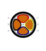 ⁦بحرة - كيبل XLPE نحاس - 4 خطوط - مقاس 35 مم - مسلح STA - أسود - 600/1000 فولت⁩ - الصورة ⁦2⁩