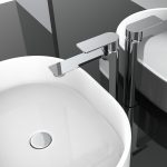 ⁦خلاط مغسله كروم طويل HS2-1002⁩ - الصورة ⁦2⁩