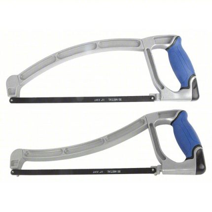 منشار هاك، طول الشفرة 12 بوصة، من المعدن، الطول 16 بوصة، 24 سن، مقبض بلاستيكي