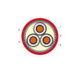 بحرة - كيبل XLPE نحاس - 3x95/16  - مسلح SWA - جهد متوسط 15KV - CWS IEC 60502-2  FR- IEC 60332-1
