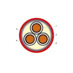 بحرة - كيبل XLPE نحاس - 3x300/25 - مسلح SWA - جهد متوسط 15KV - CWS IEC 60502-2 FR-IEC 60332-1