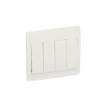 ليجراند - مفتاح رباعي ماليا - خطين - 10 أمبير - 250 فولت - أبيض