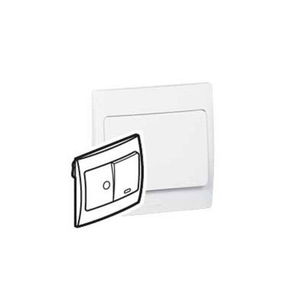 ليجراند - مفتاح مفرد ماليا - 20 أمبير - ثنائي الأقطاب - مع مخرج 20 أمبير - 250 فولت - أبيض