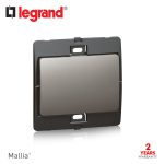 ليجراند - مفتاح مفرد ماليا - خط واحد - 20 أمبير - 250 فولت - فضي غامق