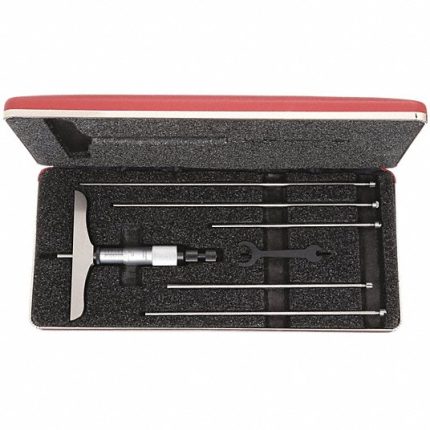 ميكرومتر عمق ميكانيكي, النطاق من 0 إلى 6 بوصة, نمط القاعدة كامل, الدقة +/- 0.0001بوصة ستاريت, ميكرومتر عمق ميكانيكي, النطاق من 0 إلى 6 بوصة, نمط القاعدة كامل, الدقة +/- 0.0001بوصة 2ZUD3