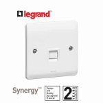 ليجراند - فيش تليفون 86 × 86 ملم - RJ 11/RJ 12 - أبيض