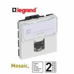 ليجراند - فيش انترنت موزاييك - 2 موديول - أبيض - Cat. 6 UTP