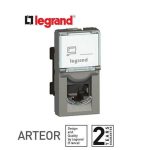 ليجراند - فيش كمبيوتر أرتيور- أر جي 45 -كات 6 - 8 جهات اتصال - 1 موديول - مغنيسيوم