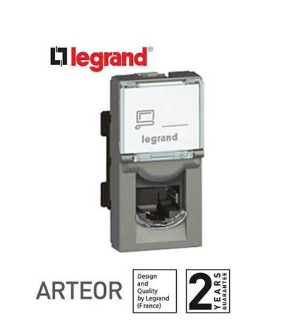 ليجراند - فيش كمبيوتر أرتيور- أر جي 45 -كات 6 - 8 جهات اتصال - 1 موديول - مغنيسيوم