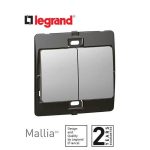 ليجراند - مفتاح مجوز ماليا - خط واحد - 10 أمبير - 250 فولت - فضي