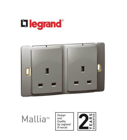 ليجراند - فيش مجوز ماليا - 13 أمبير - 250 فولت - فضي غامق