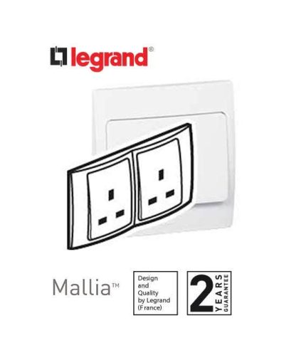 ليجراند - فيش ماليا مجوز - 13 أمبير - 250 فولت - المواصفات البريطانية - أبيض