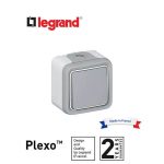 ليجراند - مفتاح خارجي بلكسو 55 - تبديل في اتجاهين - 250 فولت - رمادي