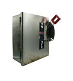 ⁦جنرال إليكتريك - مفتاح سلامة - بدون فيوز - 3 أقطاب 100 أمبير - 240 فولت - خارجي⁩ - الصورة ⁦2⁩