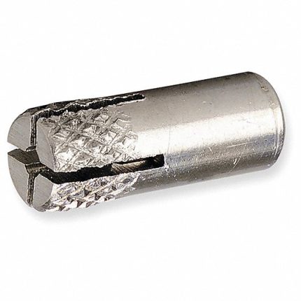 مرساة تثبيت الصواميل المسننة، طبقة خارجية عادية ، حديد 303، مقاس سن التثبيت3/8 بوصة -16، قطر المرساة 1/2 بوصة، 50 قطعة بالعلبة