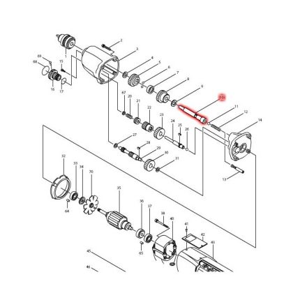عامود دوران للموديل 6806B