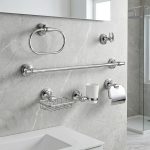 ⁦طقم اكسسوار حمام هيدرو كروم⁩ - الصورة ⁦2⁩