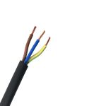 توب كيبل - كيبل مرن - مطاط - 3 خط - مقاس 2.5 مم - 450/750 فولت - أسود